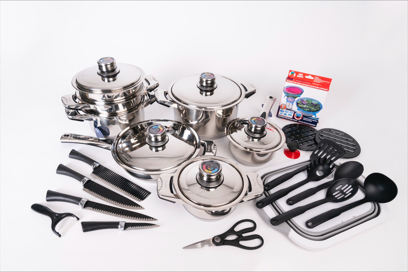 Bateria Acero inoxidable 35 piezas